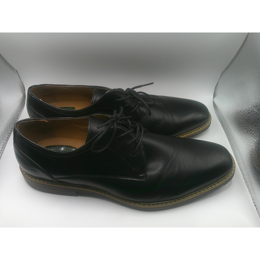 Nunn Bush Men's Black Comfort Gel Derby Dress Shoes Size 11.5M